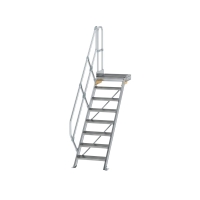 MUNK Treppe mit Plattform 45° Stufenbreite 600 mm 8...