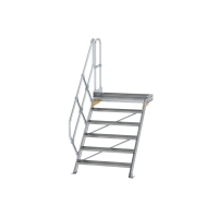 MUNK Treppe mit Plattform 45° Stufenbreite 1000 mm 6...