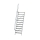 MUNK Treppe 60° Stufenbreite 800 mm 11 Stufen Aluminium geriffelt, 600231
