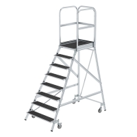 MUNK Podesttreppe eins. begehbar mit Federrollen...