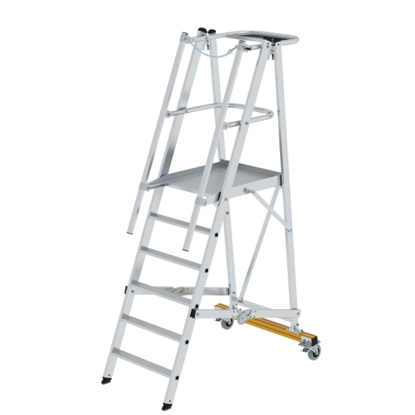 MUNK Plattformleiter klappbar und fahrbar 6 Stufen, 52306