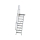 MUNK Treppe mit Plattform 60° Stufenbreite 600 mm 9 Stufen Aluminium geriffelt, 600369