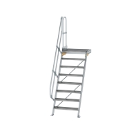 MUNK Treppe mit Plattform 60° Stufenbreite 800 mm 8...