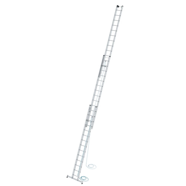 MUNK Sprossen-Seilzugleiter 3-teilig mit nivello®-Traverse 3x14 Sprossen, 22414