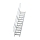 MUNK Treppe 45° Stufenbreite 600 mm 12 Stufen Aluminium geriffelt, 600252