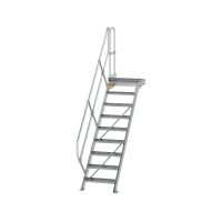 MUNK Treppe mit Plattform 45° Stufenbreite 600 mm 9...