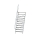 MUNK Treppe 60° Stufenbreite 1000 mm 11 Stufen Aluminium geriffelt, 600331