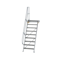 MUNK Treppe mit Plattform 60° Stufenbreite 800 mm 9...