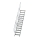 MUNK Treppe 45° Stufenbreite 600 mm 13 Stufen Aluminium geriffelt, 600253