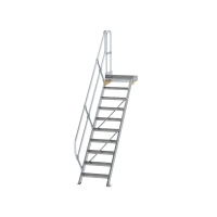 MUNK Treppe mit Plattform 45° Stufenbreite 600 mm 10...