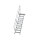 MUNK Treppe mit Plattform 45° Stufenbreite 600 mm 10 Stufen Aluminium geriffelt, 600430
