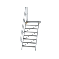 MUNK Treppe mit Plattform 60° Stufenbreite 1000 mm 8...