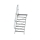 MUNK Treppe mit Plattform 60° Stufenbreite 1000 mm 8 Stufen Aluminium geriffelt, 600408