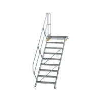 MUNK Treppe mit Plattform 45° Stufenbreite 800 mm 9...