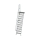 MUNK Treppe mit Plattform 60° Stufenbreite 600 mm 11 Stufen Aluminium geriffelt, 600371