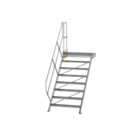 MUNK Treppe mit Plattform 45° Stufenbreite 1000 mm 8...