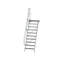 MUNK Treppe mit Plattform 60° Stufenbreite 800 mm 10...
