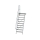 MUNK Treppe mit Plattform 60° Stufenbreite 800 mm 10 Stufen Aluminium geriffelt, 600390