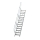 MUNK Treppe 45° Stufenbreite 600 mm 14 Stufen Aluminium geriffelt, 600254