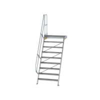 MUNK Treppe mit Plattform 60° Stufenbreite 1000 mm 9...