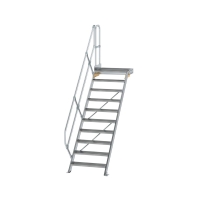 MUNK Treppe mit Plattform 45° Stufenbreite 800 mm 10...