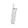 MUNK Treppe mit Plattform 60° Stufenbreite 600 mm 12 Stufen Aluminium geriffelt, 600372