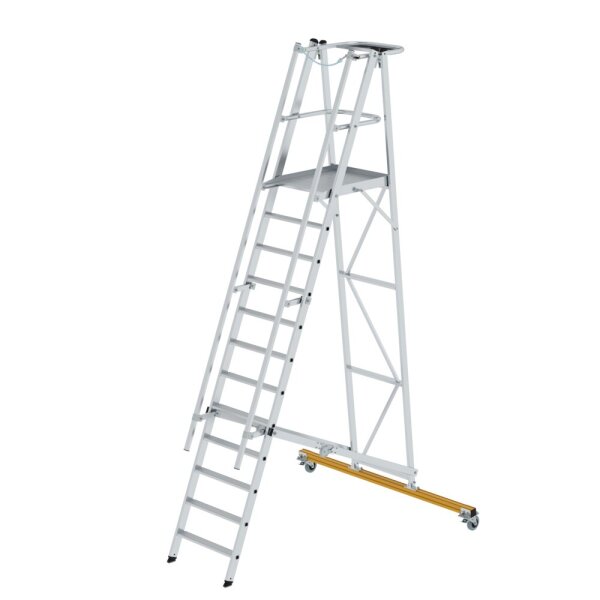MUNK Plattformleiter klappbar und fahrbar 12 Stufen, 52312