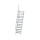 MUNK Treppe 60° Stufenbreite 800 mm 14 Stufen Aluminium geriffelt, 600234