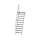 MUNK Treppe mit Plattform 60° Stufenbreite 800 mm 11 Stufen Aluminium geriffelt, 600391