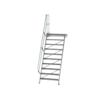 MUNK Treppe mit Plattform 60° Stufenbreite 1000 mm 10...