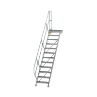 MUNK Treppe mit Plattform 45° Stufenbreite 600 mm 12...