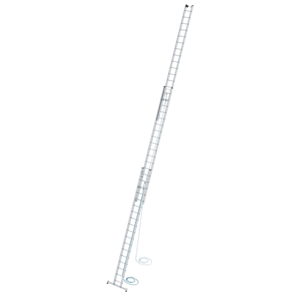 MUNK Sprossen-Seilzugleiter 3-teilig mit nivello®-Traverse 3x18 Sprossen, 22418
