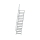 MUNK Treppe 60° Stufenbreite 800 mm 15 Stufen Aluminium geriffelt, 600235