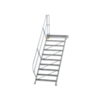 MUNK Treppe mit Plattform 45° Stufenbreite 1000 mm 10...