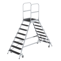 MUNK Podesttreppe beids. begehbar mit Federrolle...