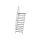 MUNK Treppe mit Plattform 60° Stufenbreite 1000 mm 11 Stufen Aluminium geriffelt, 600411