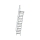 MUNK Treppe mit Plattform 60° Stufenbreite 600 mm 14 Stufen Aluminium geriffelt, 600374