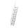 MUNK Treppe 45° Stufenbreite 600 mm 17 Stufen Aluminium geriffelt, 600257