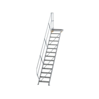 MUNK Treppe mit Plattform 45° Stufenbreite 600 mm 14...