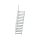 MUNK Treppe 60° Stufenbreite 1000 mm 15 Stufen Aluminium geriffelt, 600335