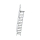 MUNK Treppe mit Plattform 60° Stufenbreite 600 mm 15 Stufen Aluminium geriffelt, 600375