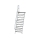 MUNK Treppe mit Plattform 60° Stufenbreite 1000 mm 12 Stufen Aluminium geriffelt, 600412