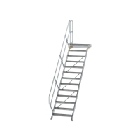 MUNK Treppe mit Plattform 45° Stufenbreite 800 mm 13...