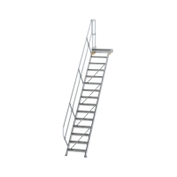 MUNK Treppe mit Plattform 45° Stufenbreite 600 mm 15...