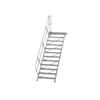 MUNK Treppe mit Plattform 45° Stufenbreite 1000 mm 12...