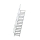 MUNK Treppe 45° Stufenbreite 800 mm 17 Stufen Aluminium geriffelt, 600277