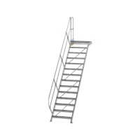 MUNK Treppe mit Plattform 45° Stufenbreite 800 mm 14...