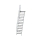 MUNK Treppe mit Plattform 60° Stufenbreite 800 mm 15 Stufen Aluminium geriffelt, 600395