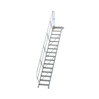 MUNK Treppe mit Plattform 45° Stufenbreite 600 mm 16...
