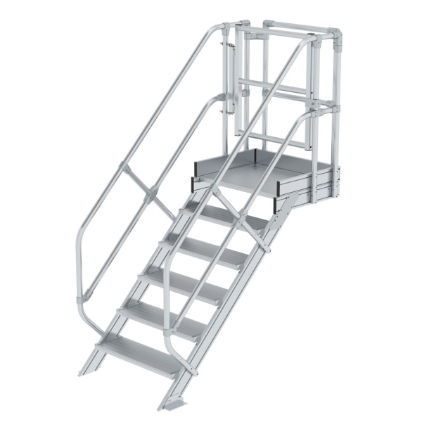 MUNK Treppen-Modul Aluminium geriffelt 6 Stufen, 632306